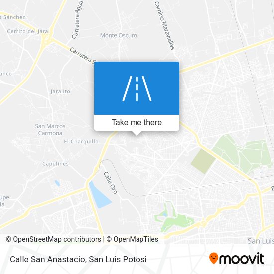 Calle San Anastacio map