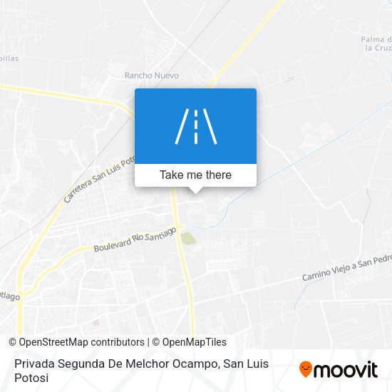 Mapa de Privada Segunda De Melchor Ocampo