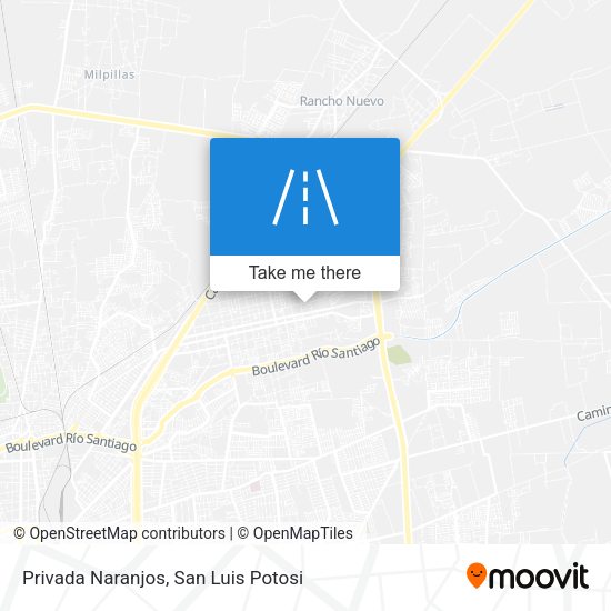 Privada Naranjos map