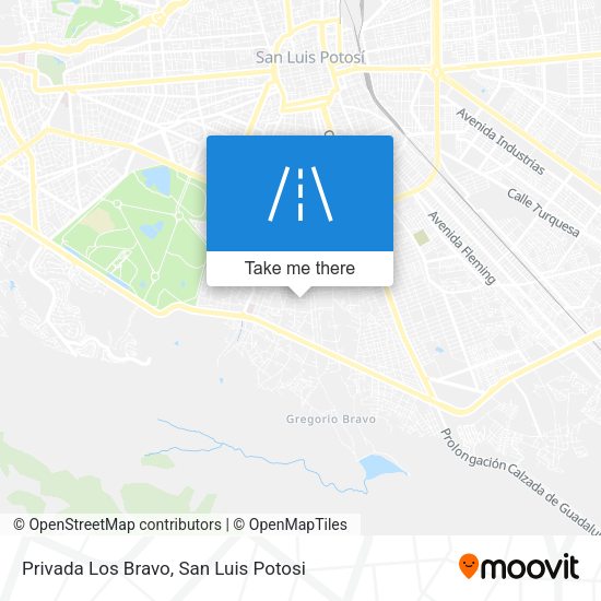 Privada Los Bravo map