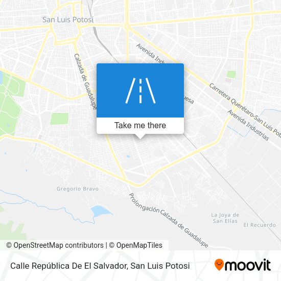Mapa de Calle República De El Salvador