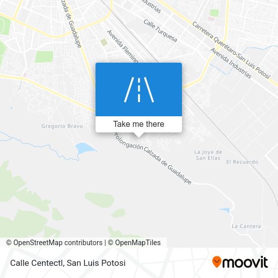 Calle Centectl map