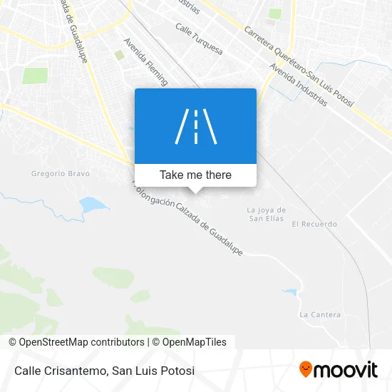 Mapa de Calle Crisantemo