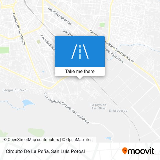 Circuito De La Peña map