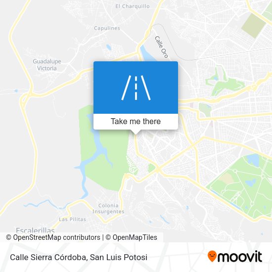 Calle Sierra Córdoba map