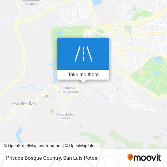 Mapa de Privada Bosque Country