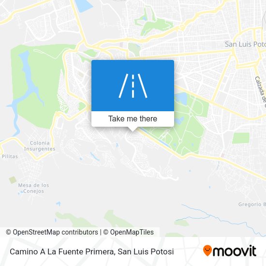 Camino A La Fuente Primera map