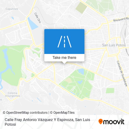 Calle Fray Antonio Vázquez Y Espinoza map