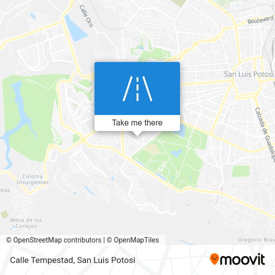 Calle Tempestad map