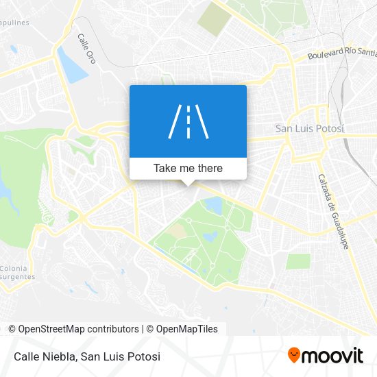 Calle Niebla map
