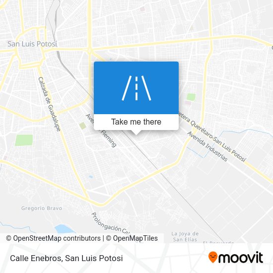 Calle Enebros map