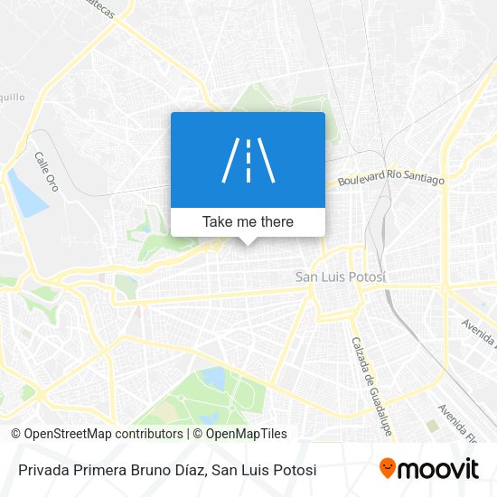 Mapa de Privada Primera Bruno Díaz