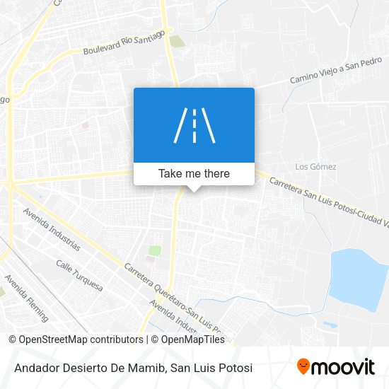 Andador Desierto De Mamib map