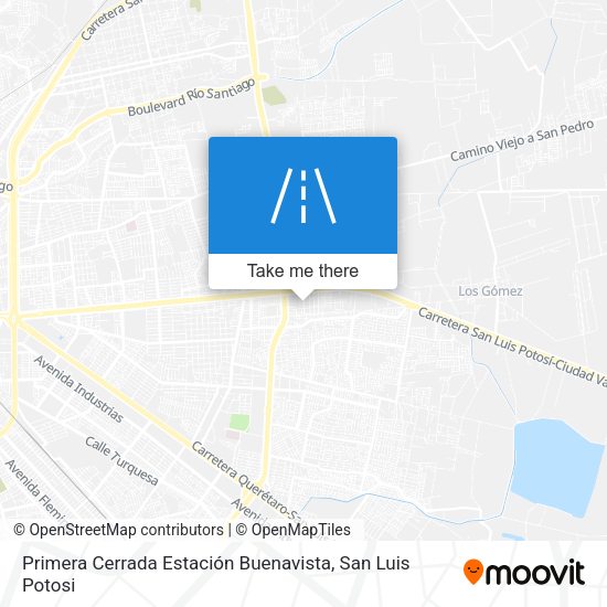 Mapa de Primera Cerrada Estación Buenavista