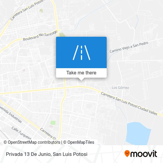 Privada 13 De Junio map