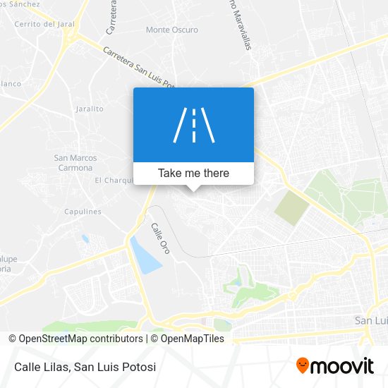 Calle Lilas map