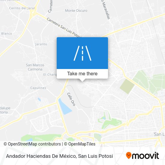 Andador Haciendas De México map
