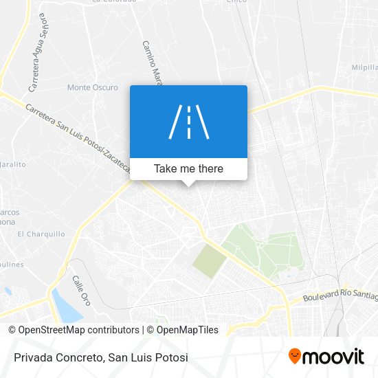 Privada Concreto map