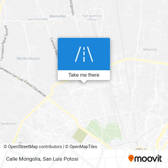 Calle Mongolia map