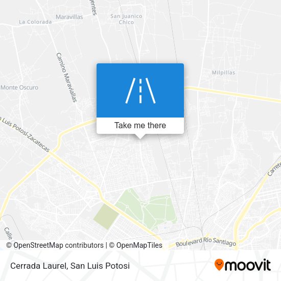 Cerrada Laurel map