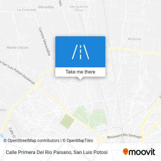 Calle Primera Del Río Paisano map