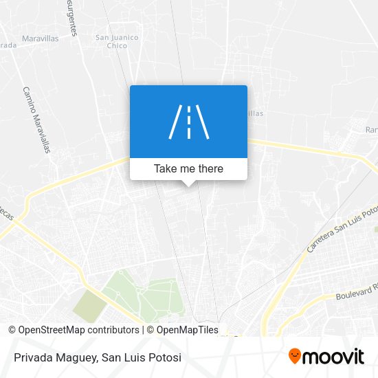 Privada Maguey map
