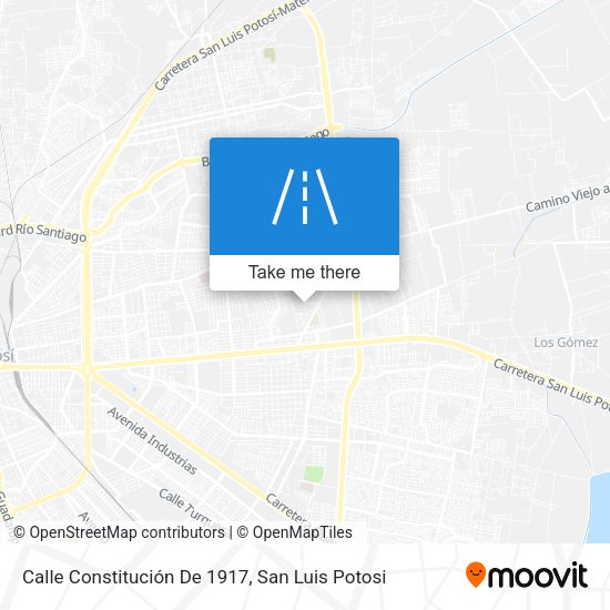 Mapa de Calle Constitución De 1917