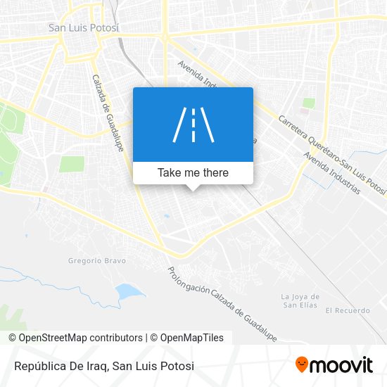 Mapa de República De Iraq