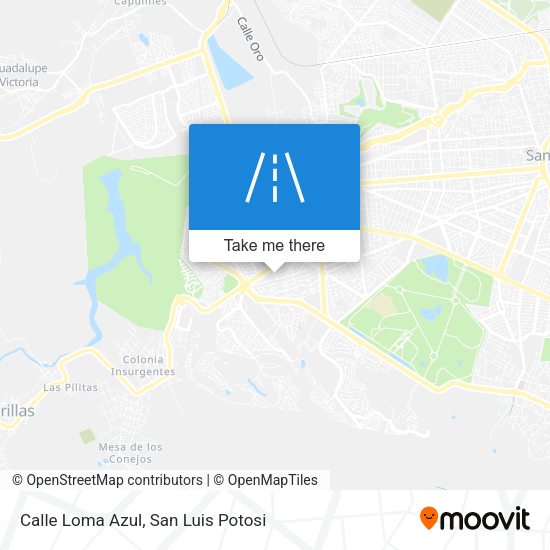 Calle Loma Azul map