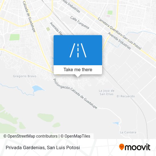 Privada Gardenias map