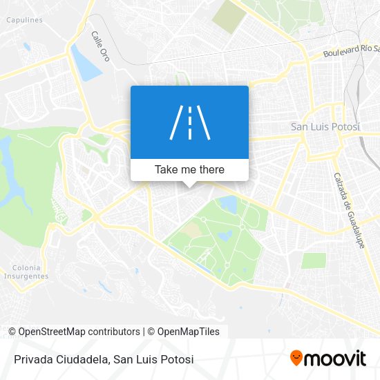 Privada Ciudadela map