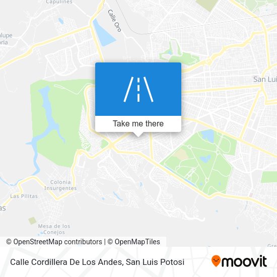 Calle Cordillera De Los Andes map