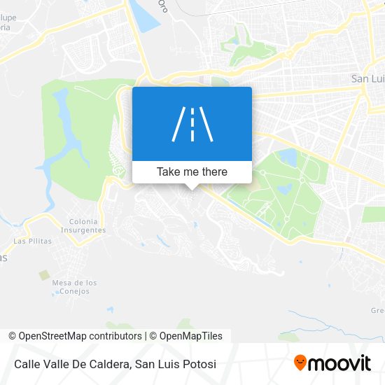 Calle Valle De Caldera map