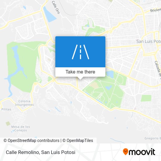 Calle Remolino map