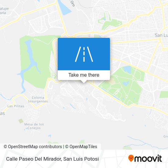 Calle Paseo Del Mirador map