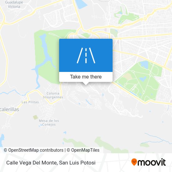 Calle Vega Del Monte map
