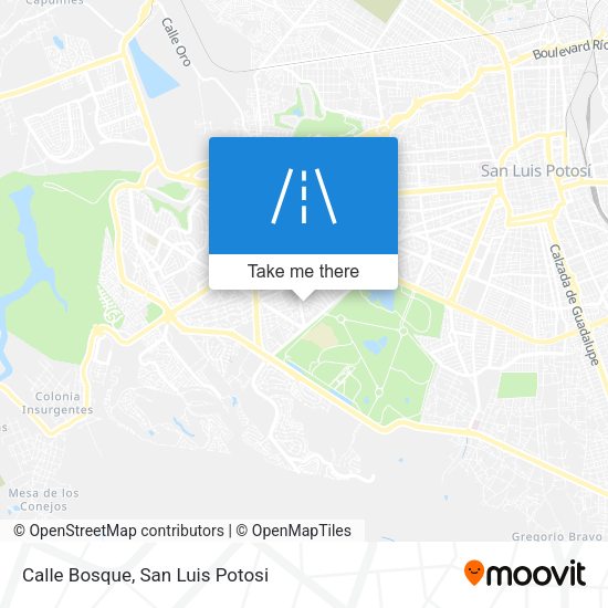 Calle Bosque map