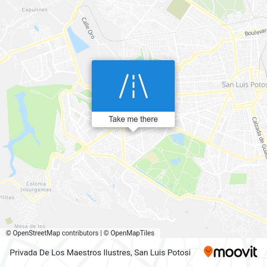 Mapa de Privada De Los Maestros Ilustres