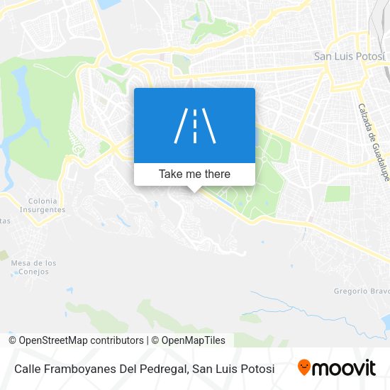 Calle Framboyanes Del Pedregal map