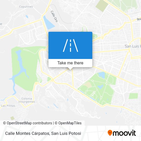 Mapa de Calle Montes Cárpatos