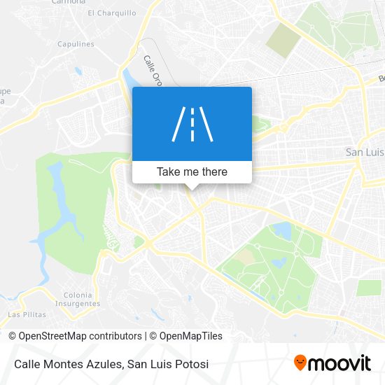 Mapa de Calle Montes Azules