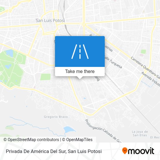 Privada De América Del Sur map