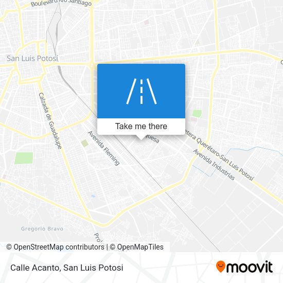 Calle Acanto map