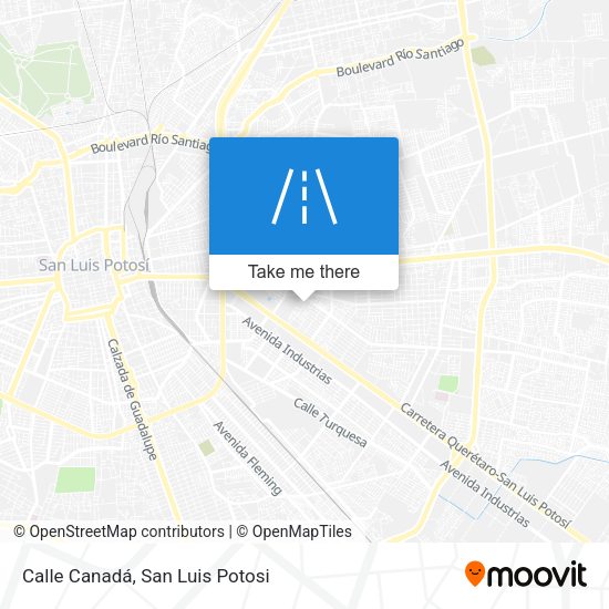 Mapa de Calle Canadá