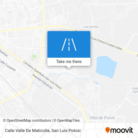Mapa de Calle Valle De Maticolla
