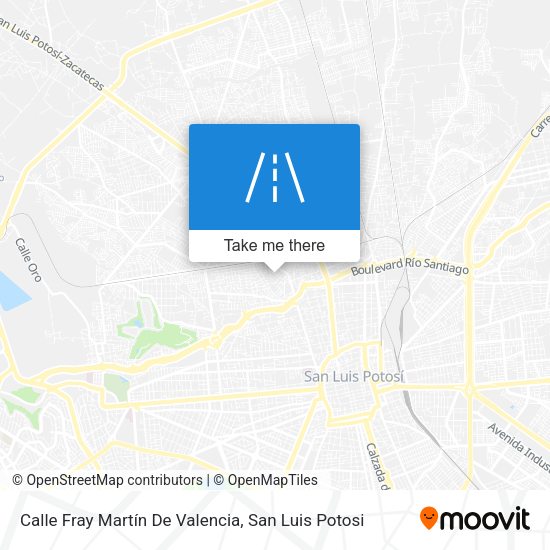 Mapa de Calle Fray Martín De Valencia