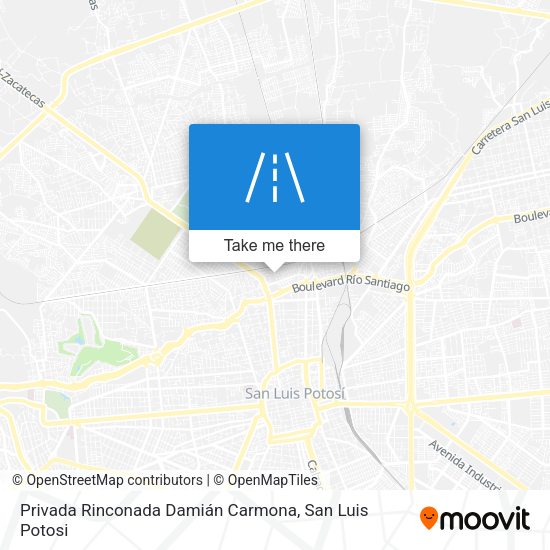 Privada Rinconada Damián Carmona map