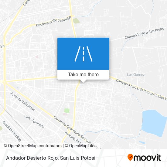 Mapa de Andador Desierto Rojo