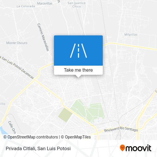 Privada Citlali map
