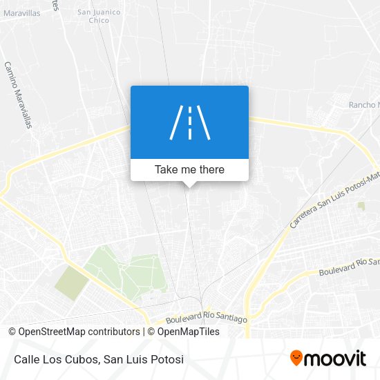 Mapa de Calle Los Cubos